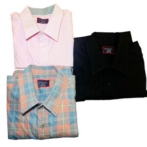 Bundle of 3 UNTUCKit Mens Medium Slim Fit Cotton Button Down Shirt Long Sleeve